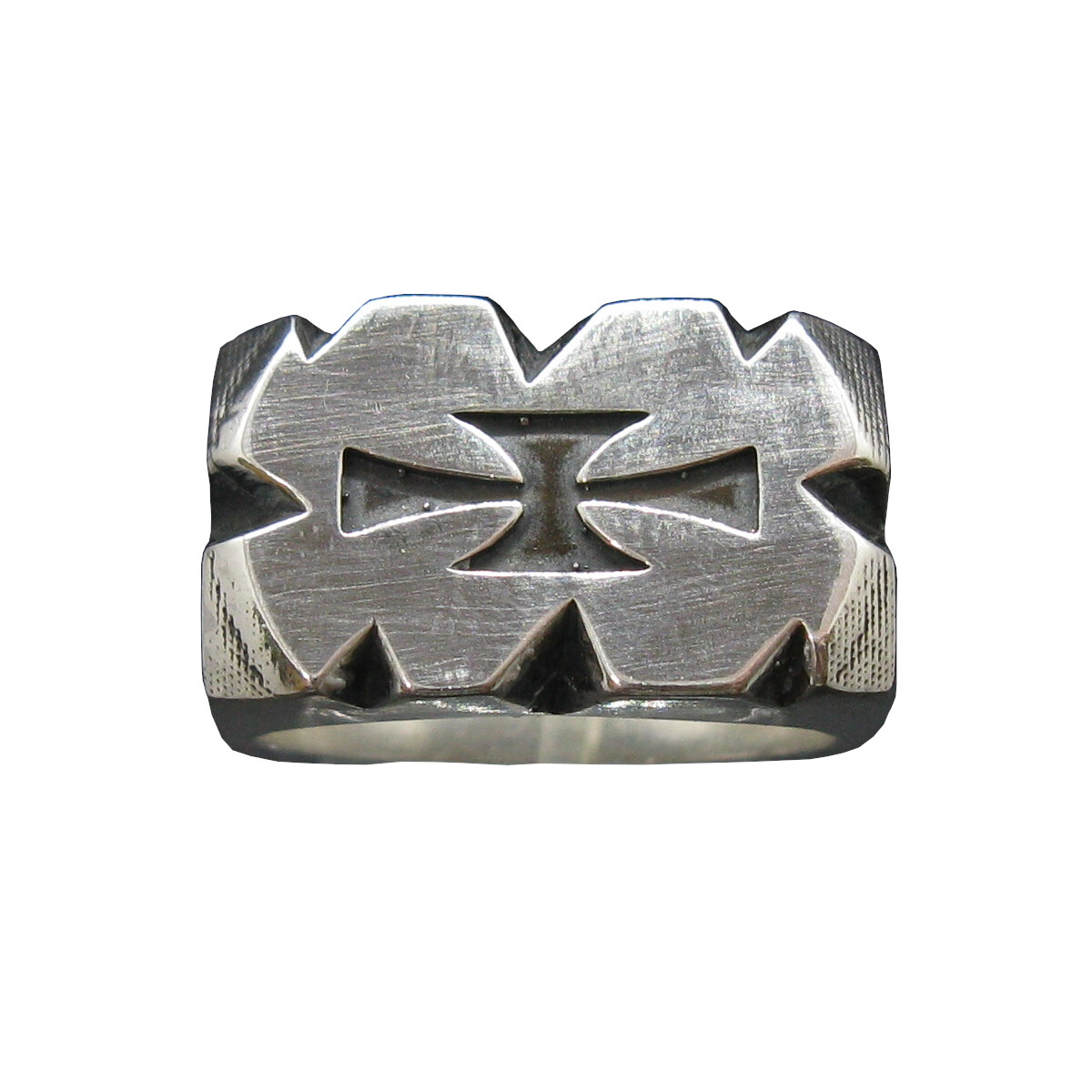 Sterling Silver Men Ring Cross Genuine Solid Hallmarked 925 Handmade