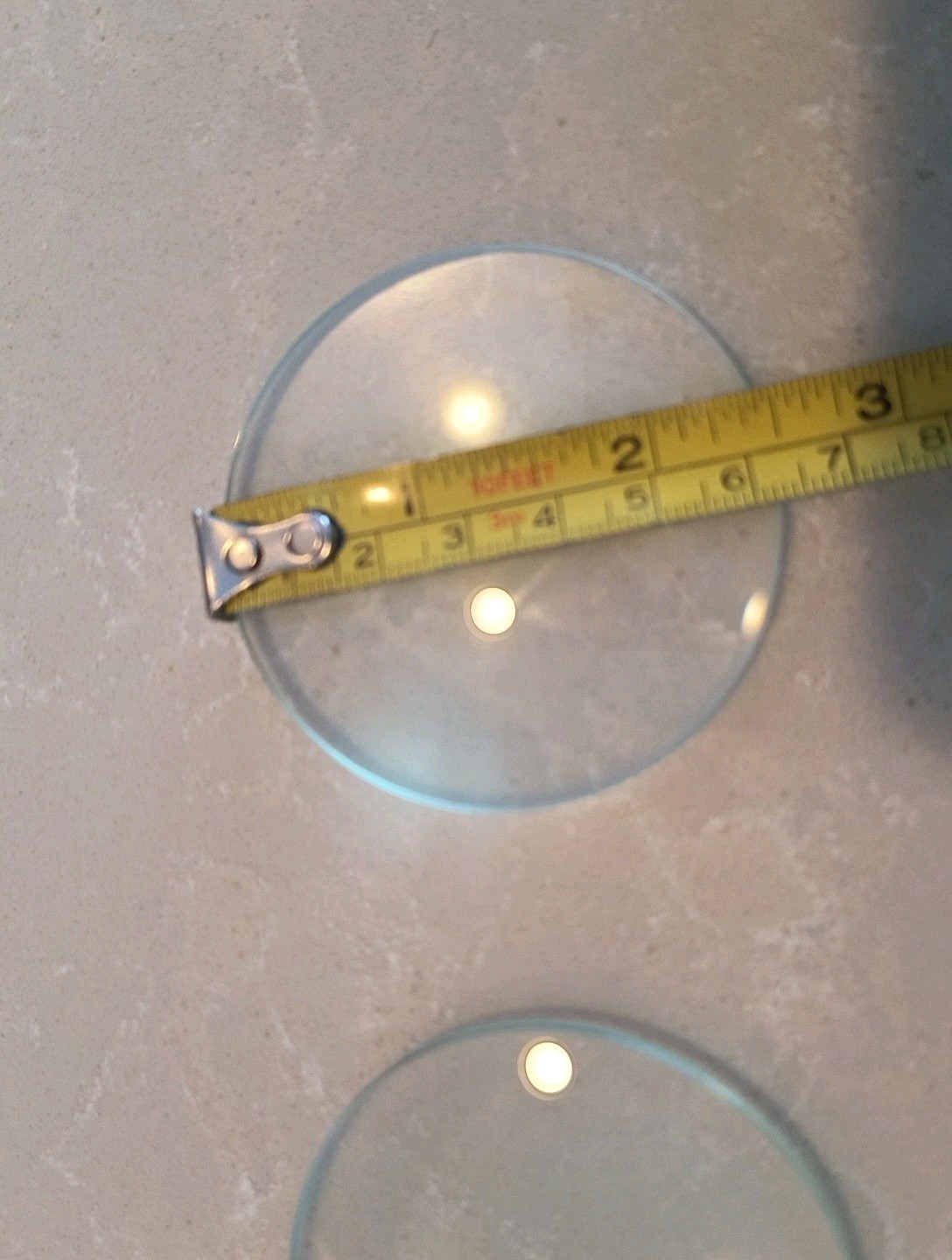 2PC 63.5mm Optical Double Convex Lens Magnifying Glass Lenses NOS