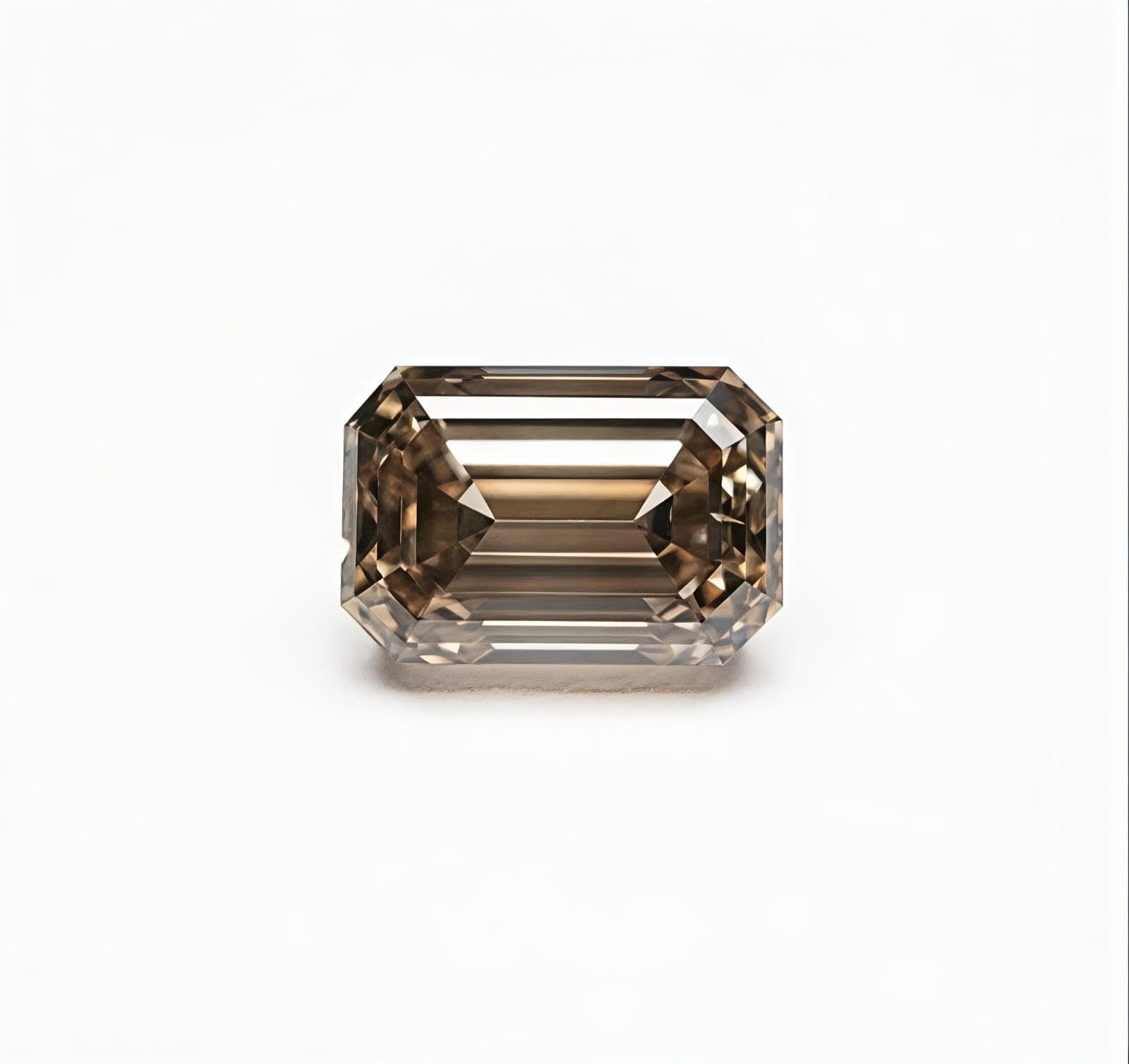 2 CT Emerald Cut, Fancy Brown Color VVS1 Diamond Premium Quality gemstone 7×9 mm