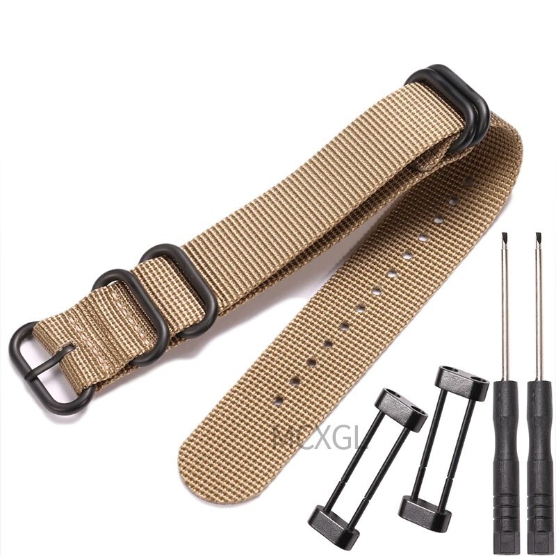 High Quality Thick Nylon Canvas Watch Strap Band Military Diver 24mm