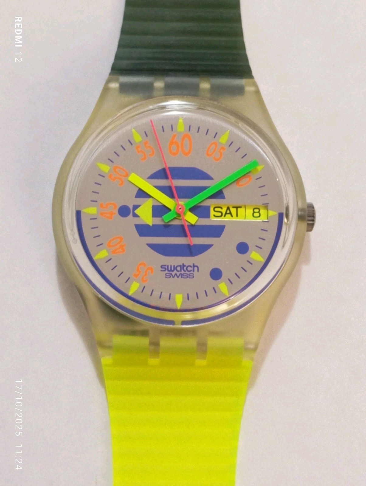 1992 SWATCH GENT HIGH PRESSURE GK701 NEW PERFECT WORKING VINTAGE