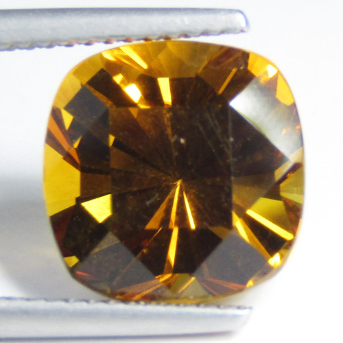 6.16Cts Stunning Natural Attractive Golden Citrine 11.3mm Loose Brazil Gemstone