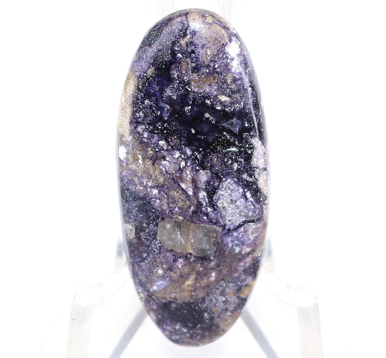 25.20 Ct Natural Bertrandite Tiffany Oval Cabochon Loose Gemstone 34x15x5 mm