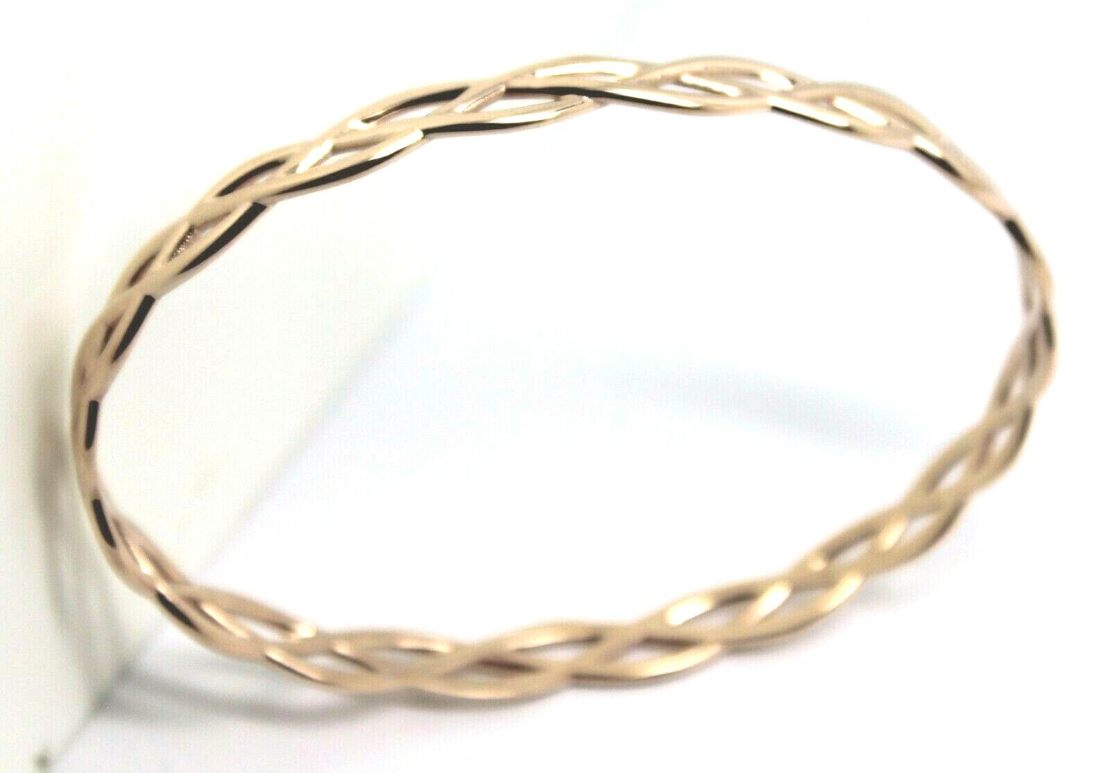 Kaedesigns Genuine 9ct 9k 375 Rose Gold Celtic Knot Oval Bangle 7.2cm X 5.2cm