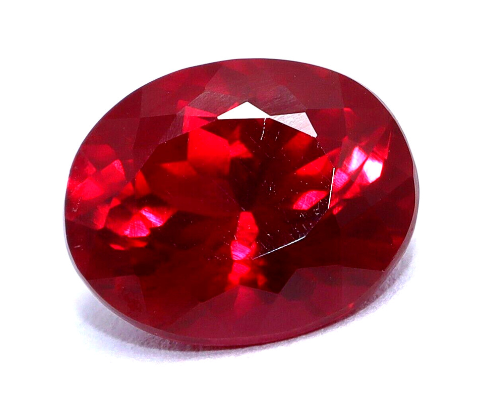 4.35 Ct Certified Natural Ruby Red Oval Shape Loose Gemstone With Free Gift