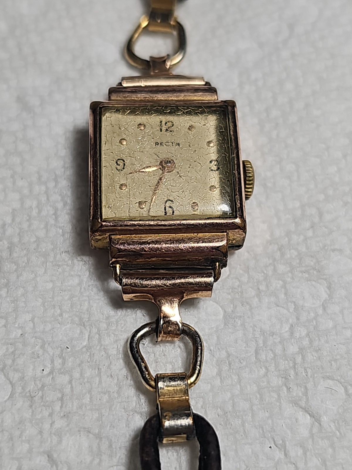 RECTA Antique Women’s Gold Plated Watch For PARTS – REPAIR