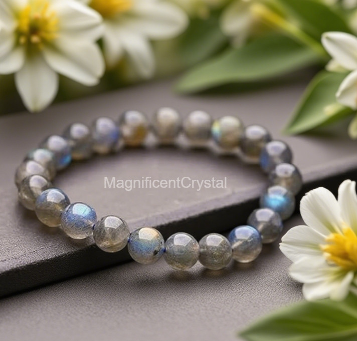 2025Bestseller 1pc Natural Labradorite Stone Bracelet Healing Energy Jewelry