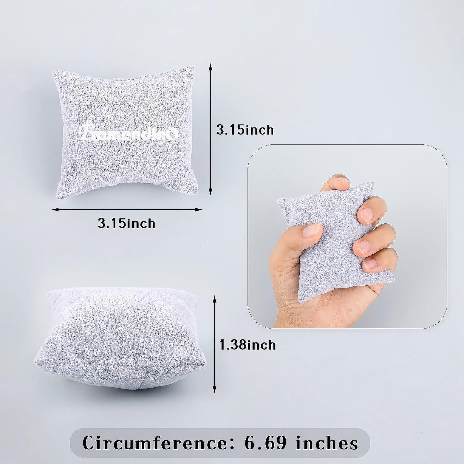 , 20 Pack Gray Velvet Watch Pillow Bracelets Pillows Bangle Cushions Jewelry …