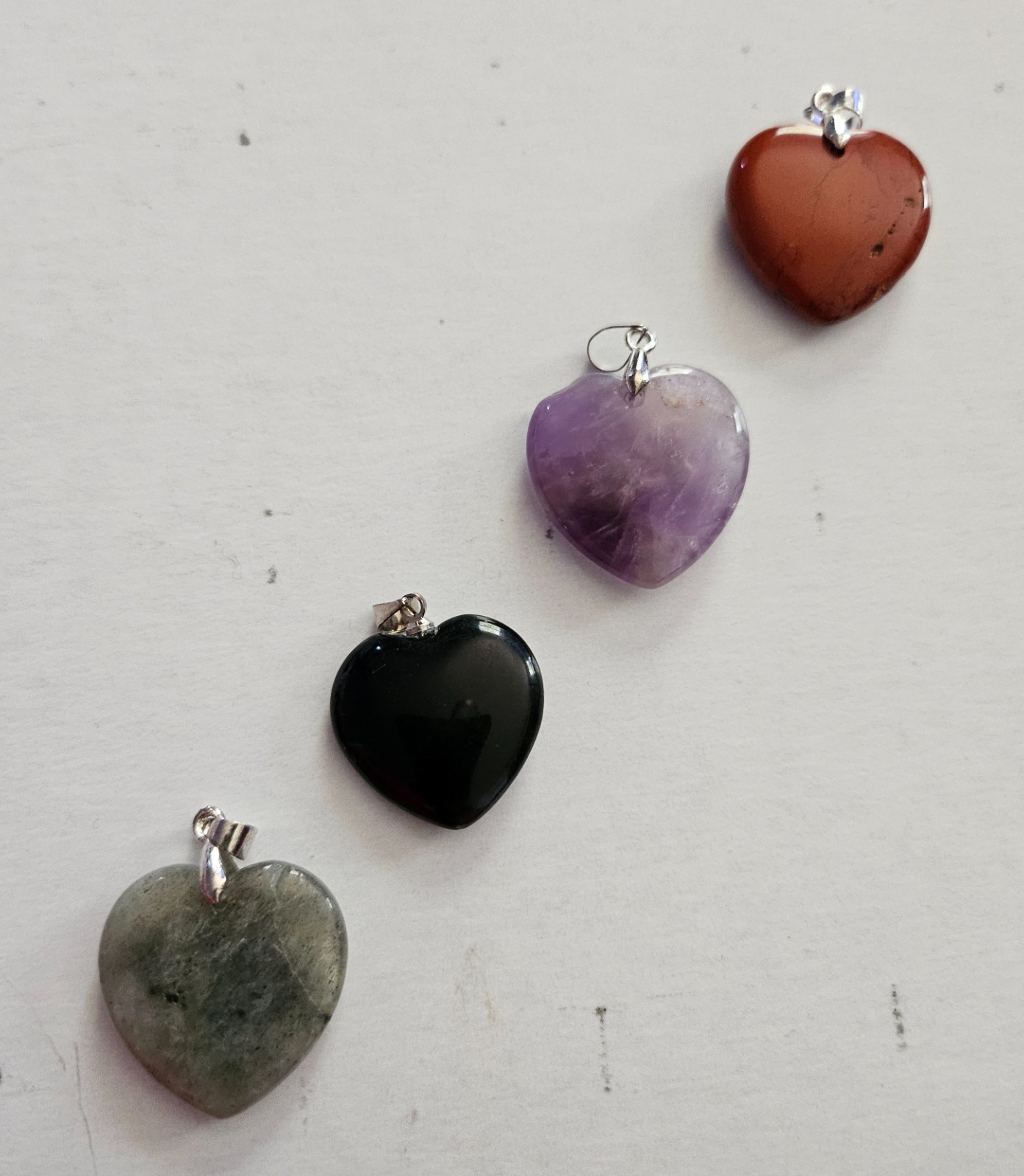 Assorted Crystal pendants with matching necklace