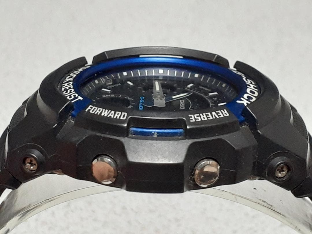 [Battery replaced, working condition] Casio G-SHOCK AW-591 Blue Analog-Digital W
