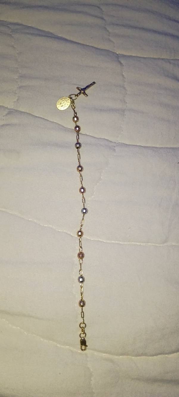 Jesus real gold 14k bracelet