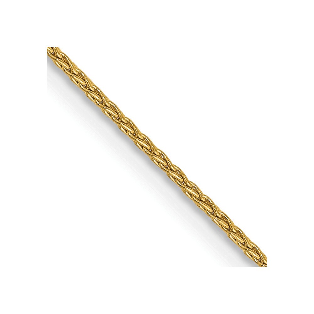 10k Yellow Gold 1mm Parisian Wheat Chain Necklace 20″ for Women 1.95g