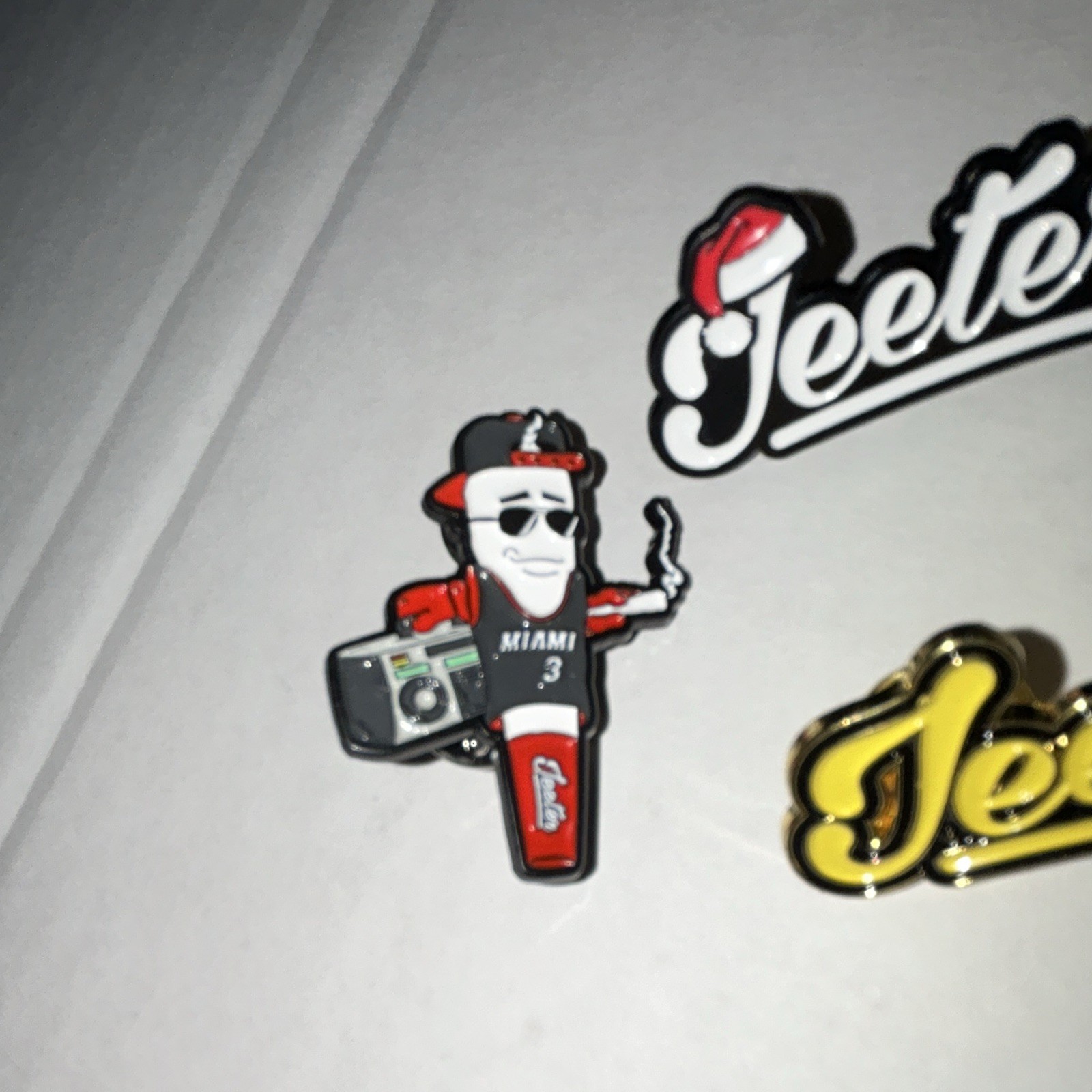 RARE Jeeter Cannabis Pin Lot 4pcs Hat, Lanyard, Backpack etc Dwayne Wade Collab