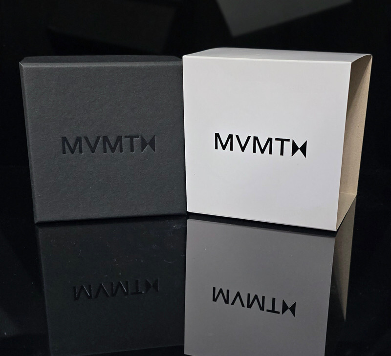 NEW! MVMT Quartz Watch White Marble Dial Taupe Case and Bone Gray Strap MB01-TIM