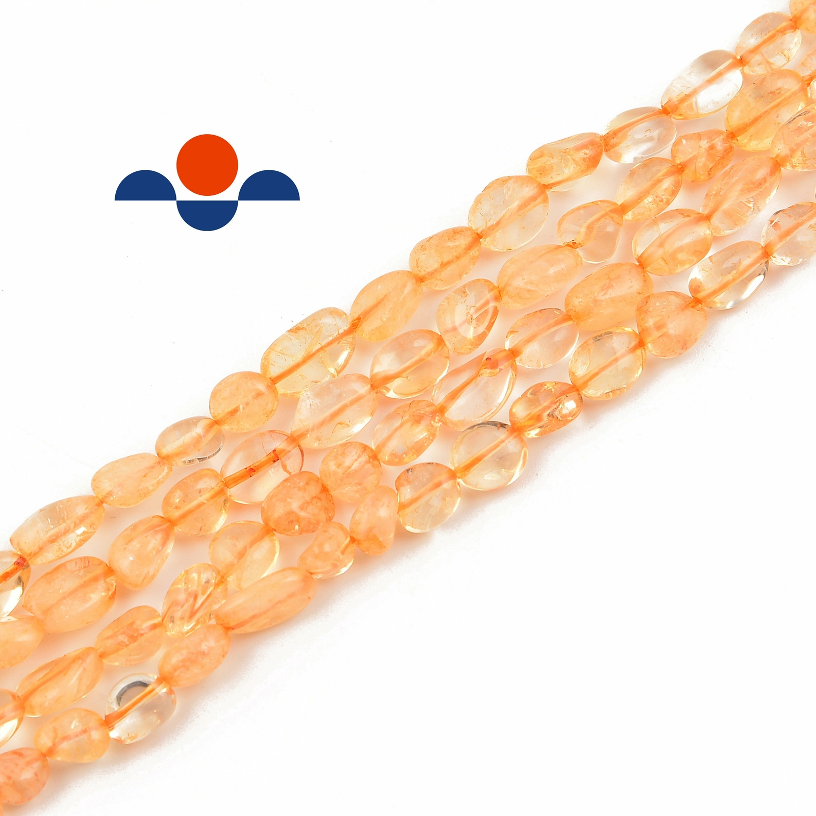 Natural Citrine Pebble Nugget Beads Approx 5-8mm 15.5″ Strand