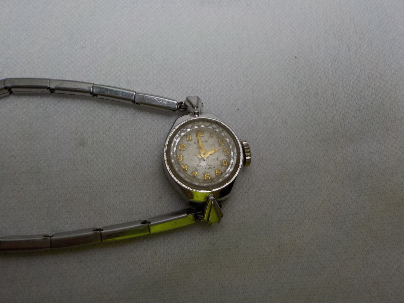 VINTAGE CROTON NIVADA GRENCHEN LADIES WRIST WATCH 1OK RGP WATCHMAKER