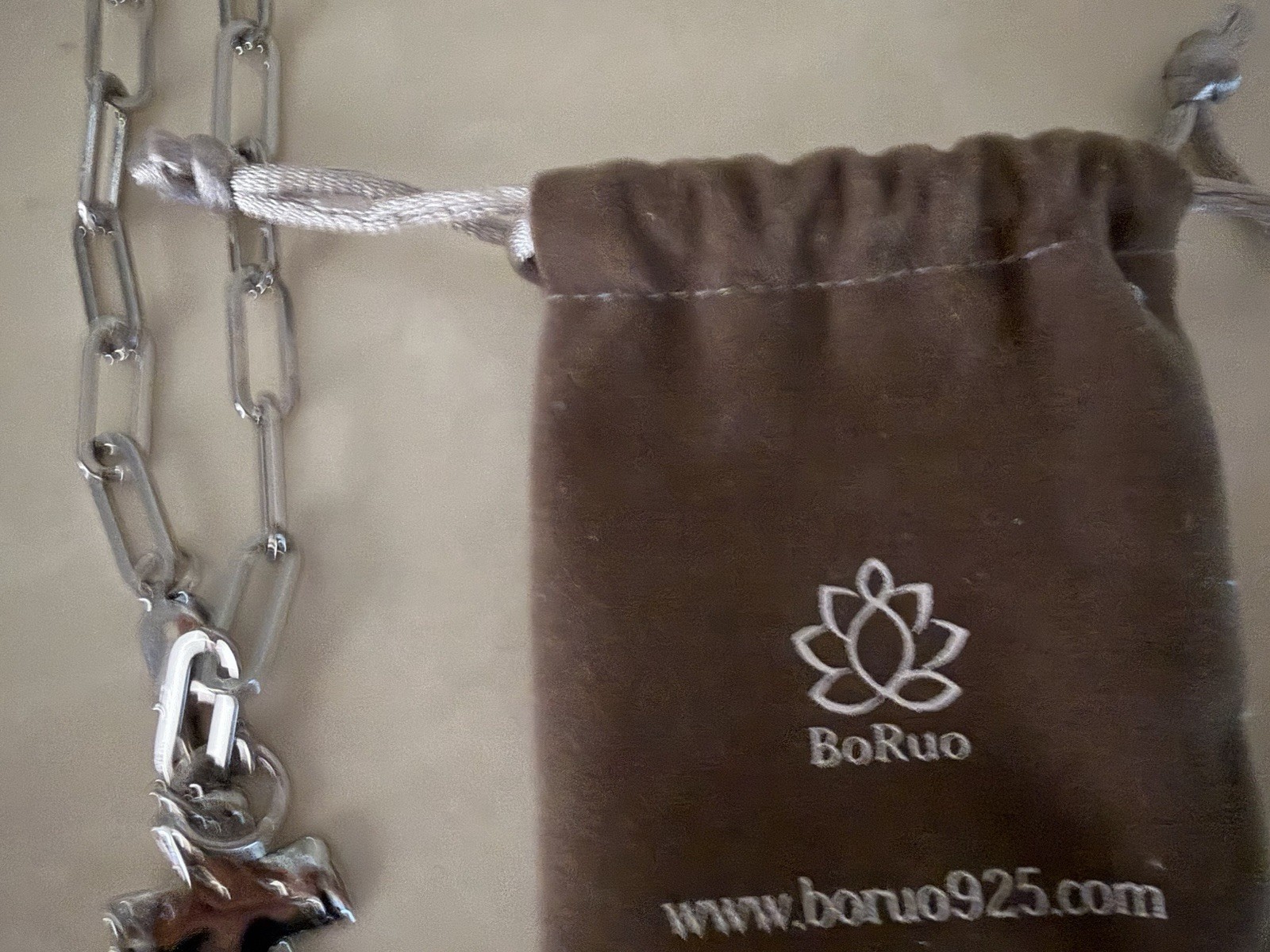 BoRuo 18″ Sterling Silver .925 Paperclip Link Chunky Cross Necklace New