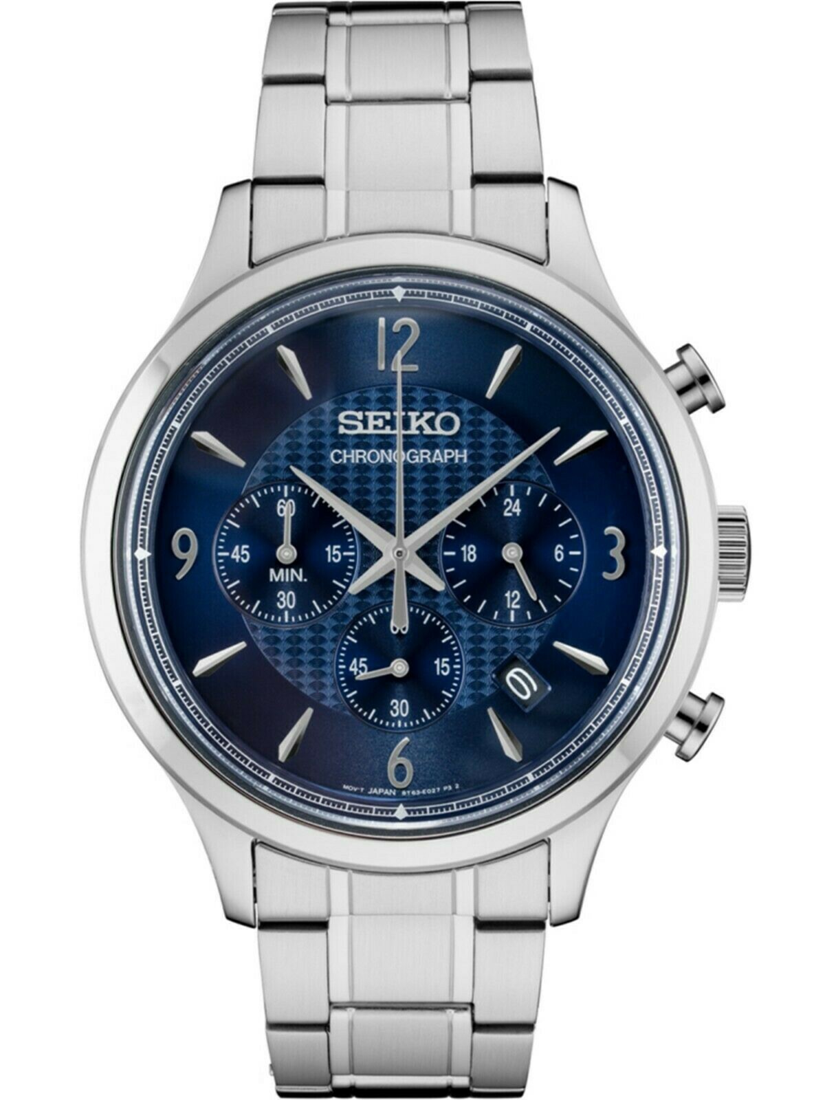 SEIKO SSB339P1,Men’s Chronograph,Stainless Steel,date,100m WR,SSB339