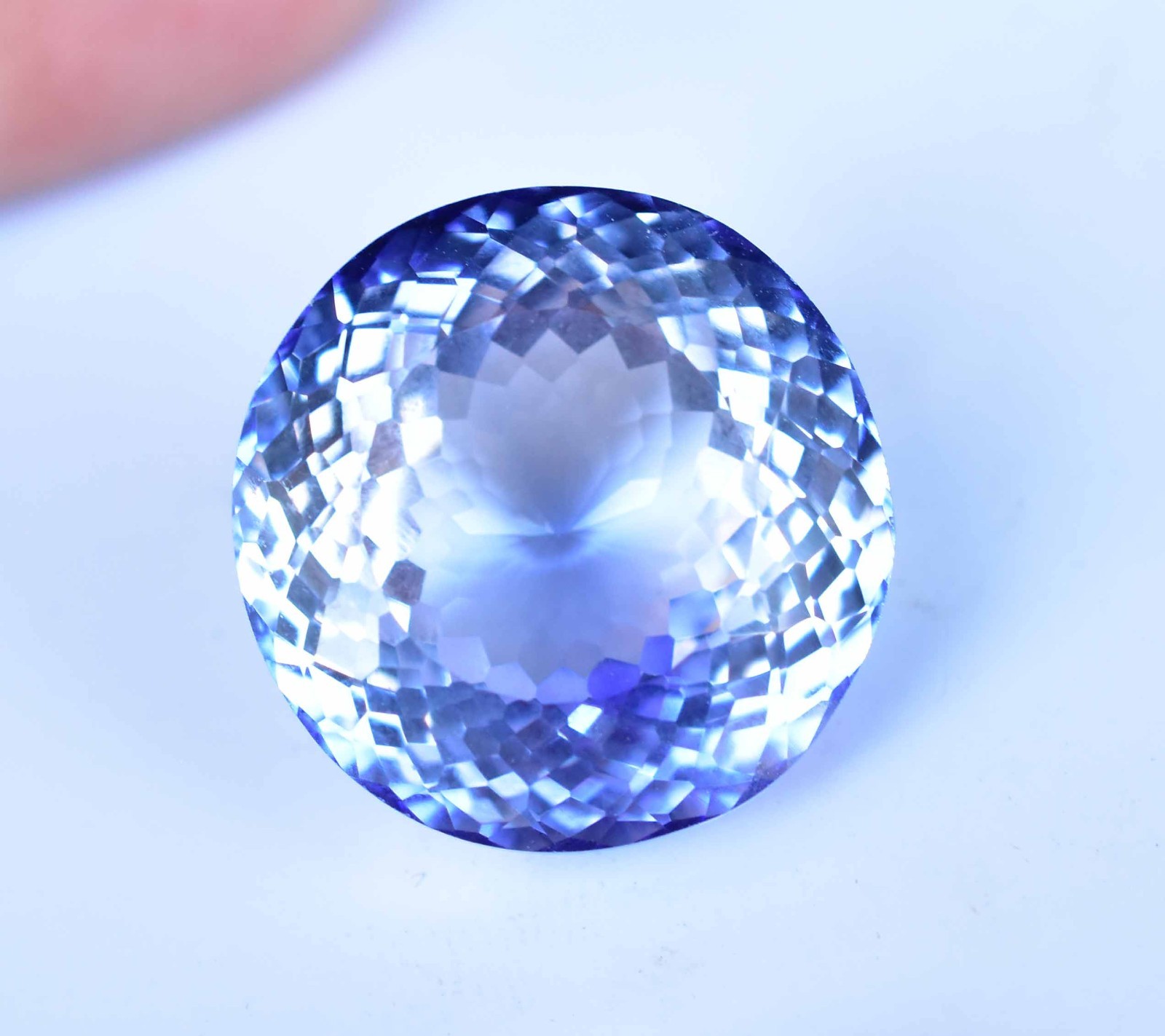 Natural Blue Sapphire Round 41.75 Ct FLAWLESS Certified Montana Loose Gemstone