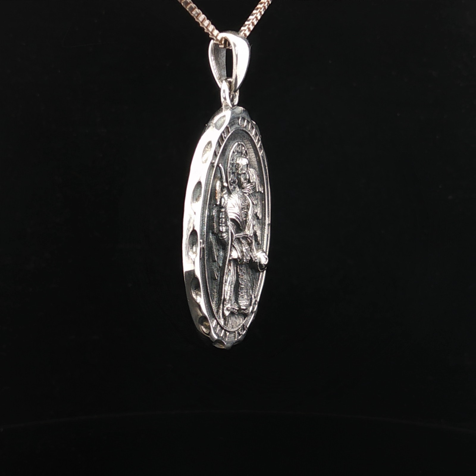 925 Sterling Silver Archangel Gabriel Necklace