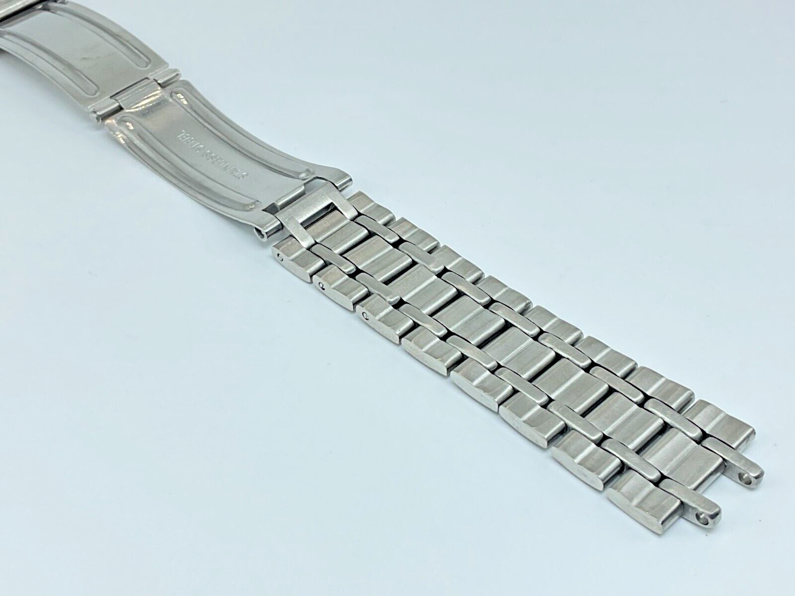 19MM 316L STAINLESS STEEL RAILROAD BAND BRACELET FOR SEIKO 6139 CHRONOGRAPH