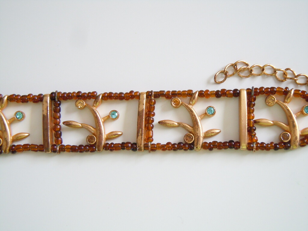 Bracelet Rhinestones & Seed Beads Fashion Jewelry 16.5 g/Length 18-23 cm