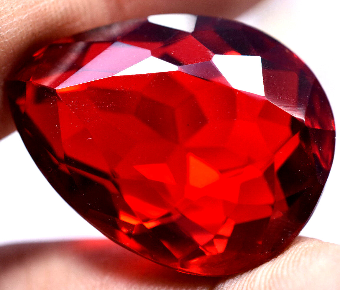 Lab Created 58.85 Ct Red Topaz Awesome Brazilian AAA+ Quality GGL Certified Gem
