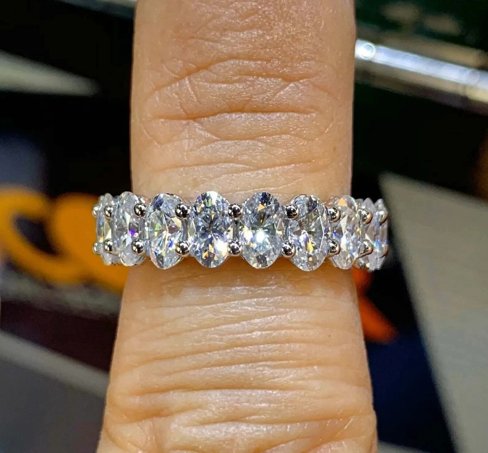 2.30Ct Lab Created Round Diamond Women’s Halo Wedding Ring 14K White Gold Finish