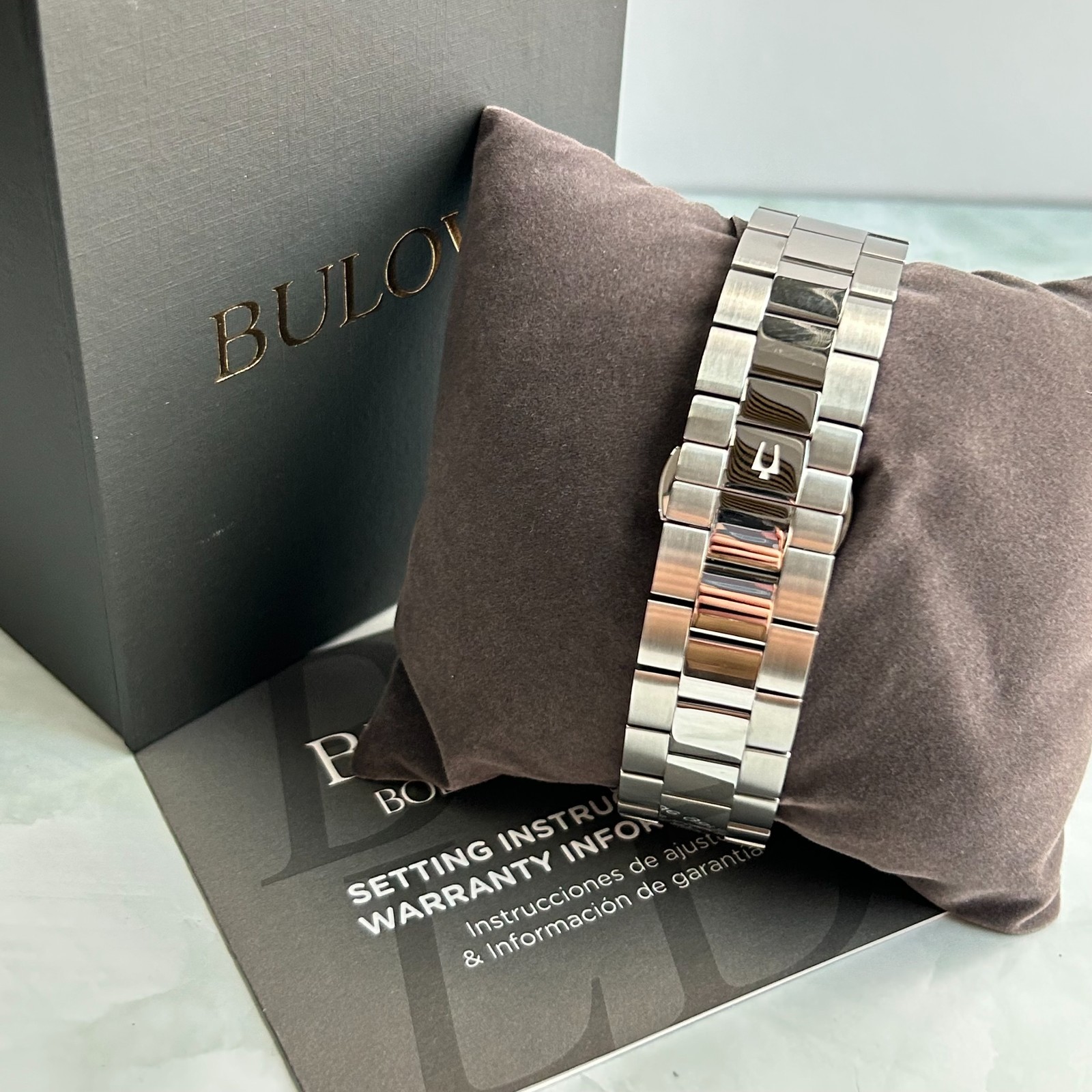 Bulova Surveyor Blue Dial Stainless Steel Strap Men’s 96A275 Automatic Watch