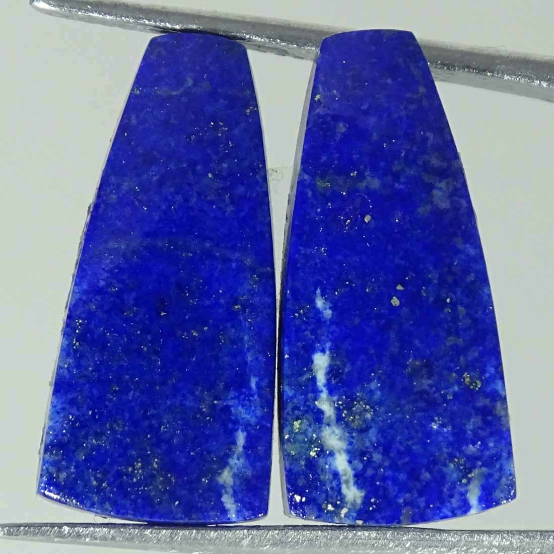 13.90Cts Natural Lapis lazuli Fancy Pair Earring Making Cab Loose Gemstone