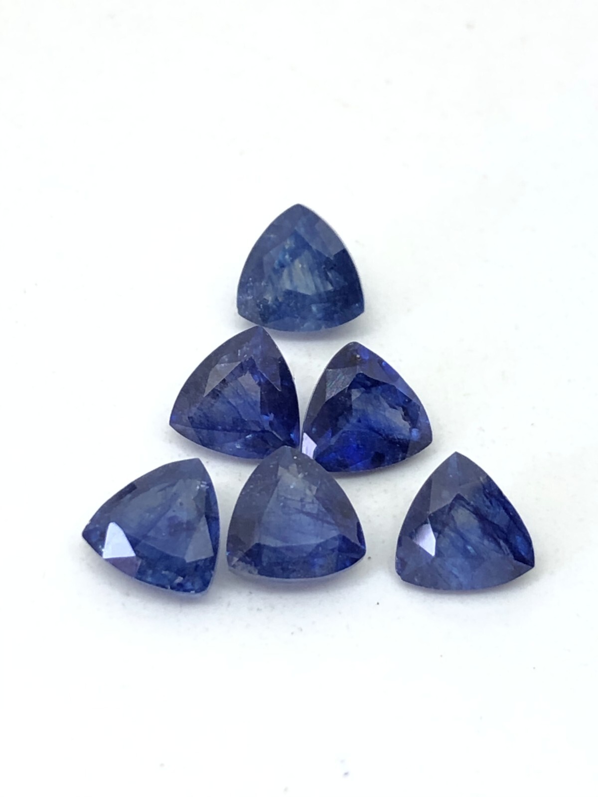 Blue Sapphire Trillion Size 3mm, 4mm, 5mm, 6mm, 7mm, 8mm, 9mm, 10mm, 11mm & 12mm