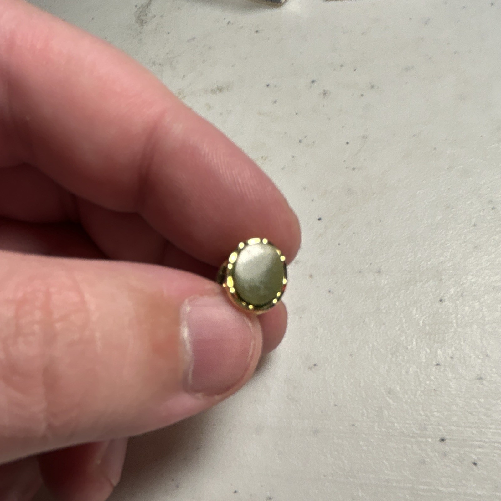 14 ct. Rolled Gold, Connemara Marble pin—Ireland