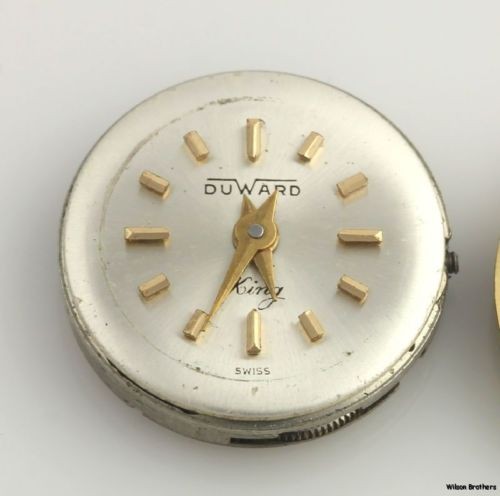 4 Piece Wrist Watch Movements + Crystal Lot – For Parts Bulova Duward Wittnauer