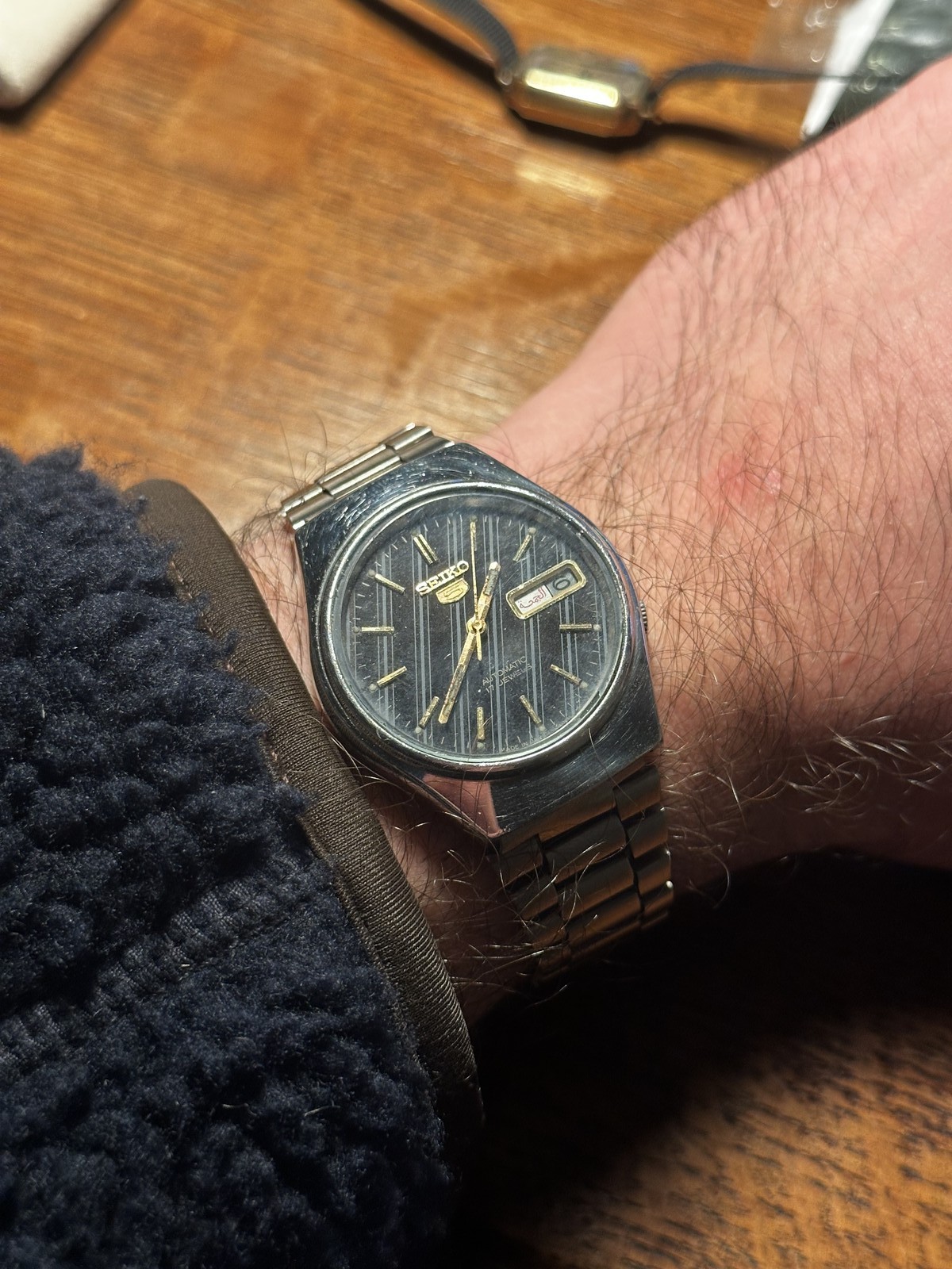 Seiko 5 Automatique, référence 7019-6081 Acier inoxydable 36 mm