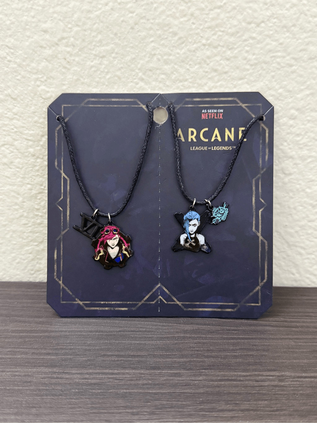 Arcane Vi & Jinx Best Friend Cord Necklace Set