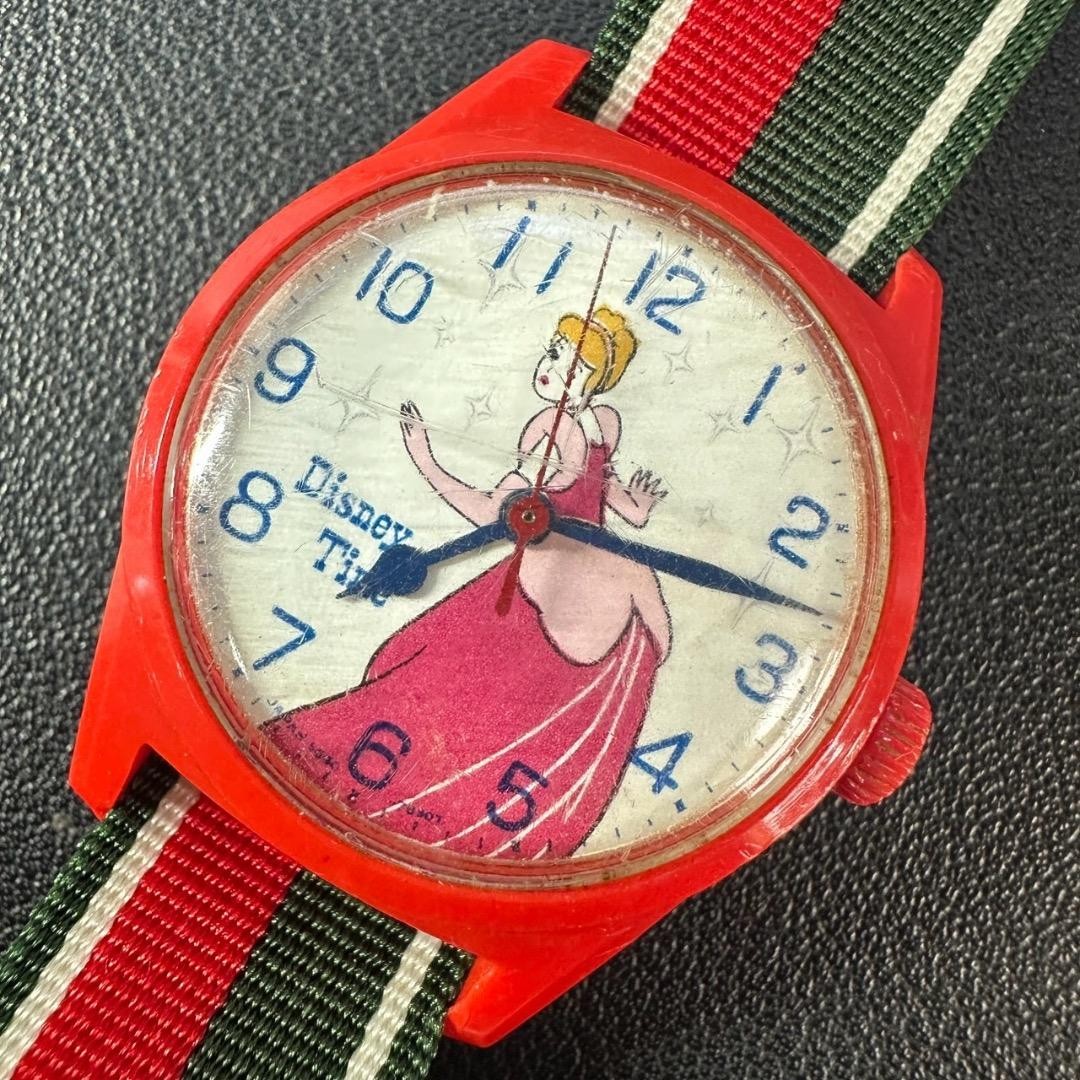 SEIKO 6640-6000 Disney Time Cinderella Hand-Wound Watch From Japan