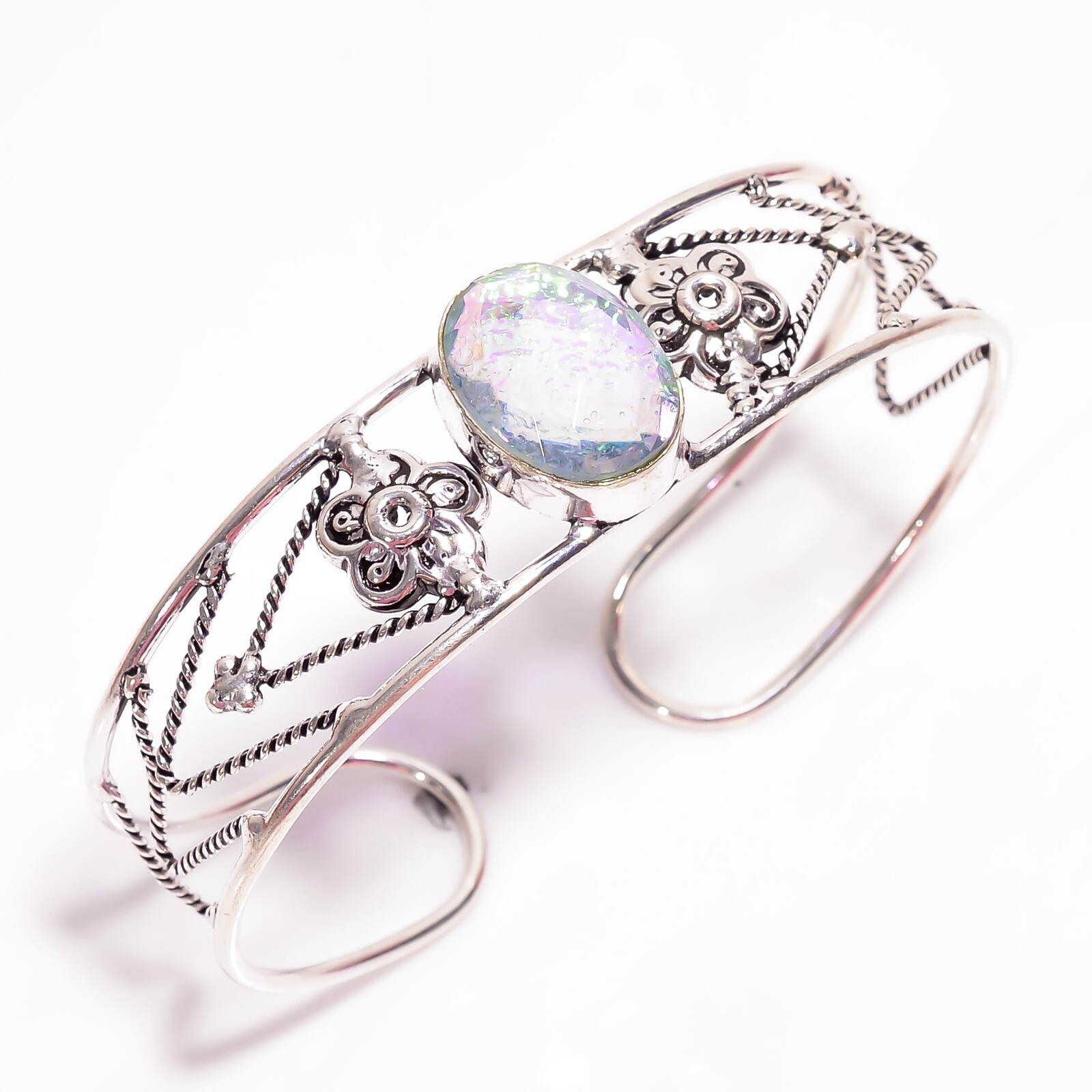 Womens day Deal Engagement Sister Handmade Wedding New Cuff Jewelry 925 Silver