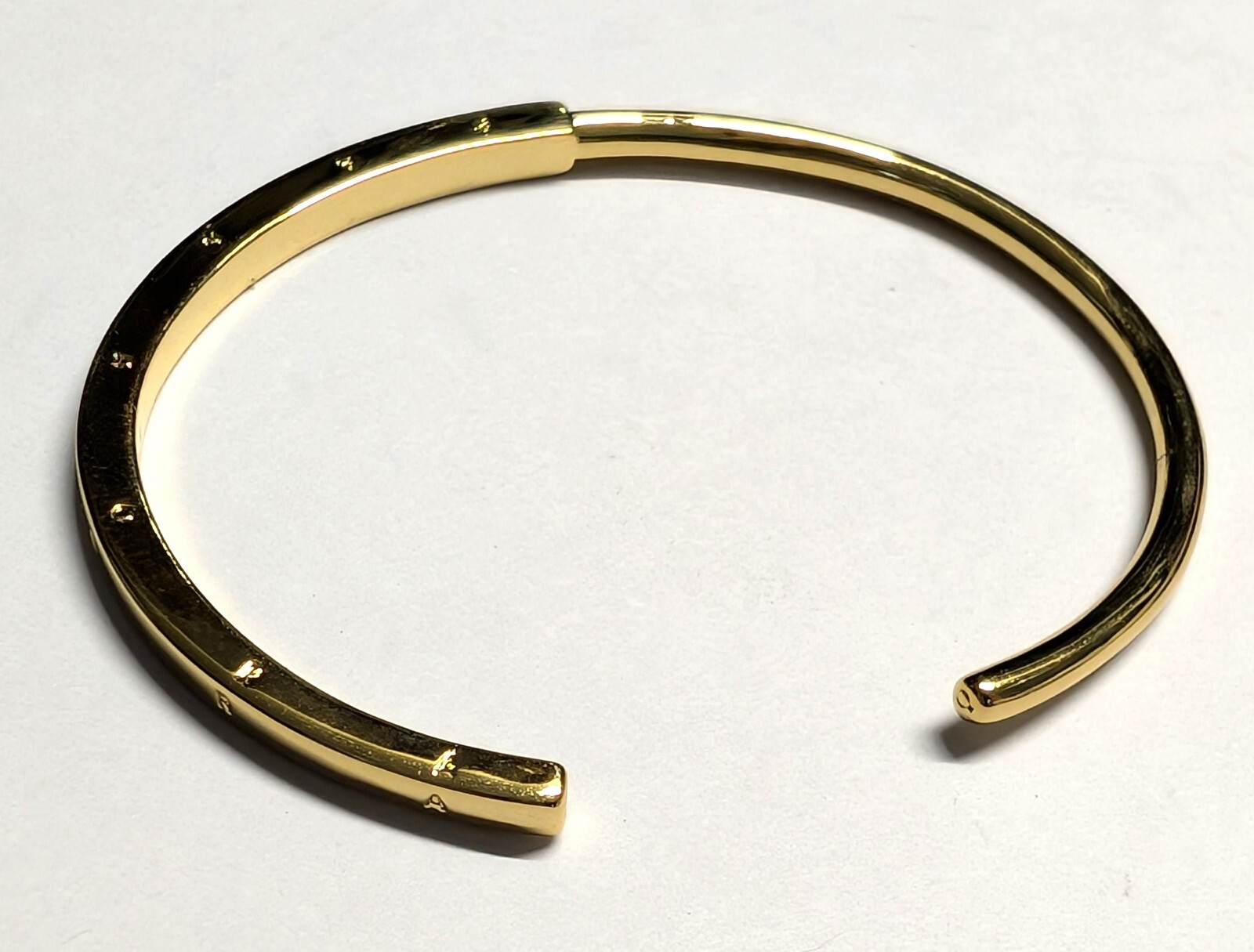 Authentic Pandora Bracelet, Shine Signature I-D, #569493C00, 14K Gold Plated