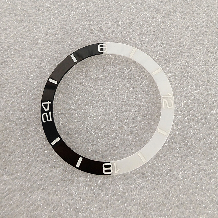 38MM Two-color Bevelled Ceramic Bezel Watch Insert Ring Inside Diameter 30.5MM