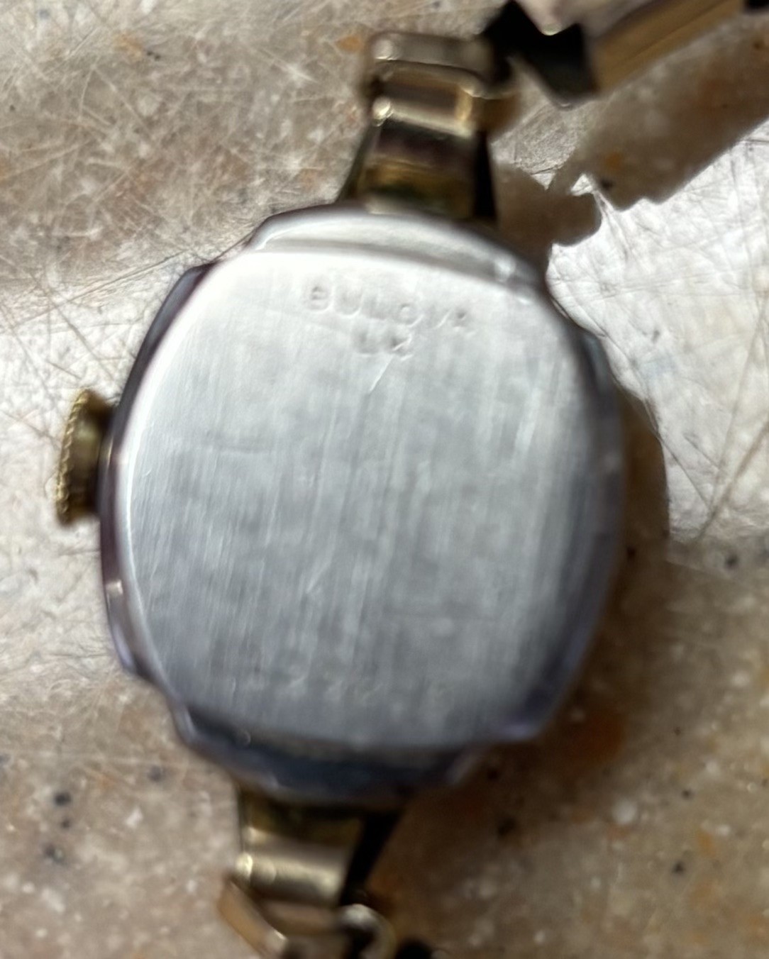 1950’s Vintage Bulova Watch Women 10K Gold RGP Working on Expansion Band