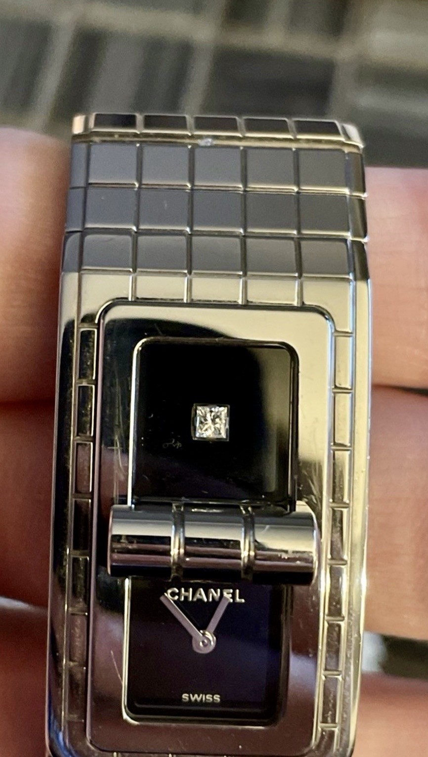 CHANEL Code Coco H5144 diamond black Dial Quartz Ladies Watch 6.8 Inches