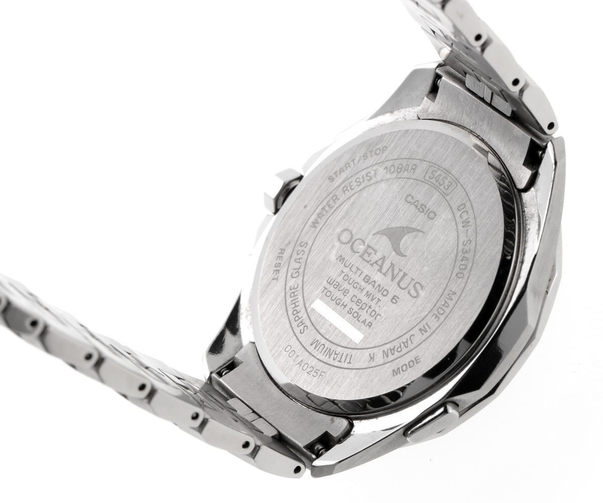 CASIO Oceanus Manta Tough Solar OCW-S3400-1AJF Black Working