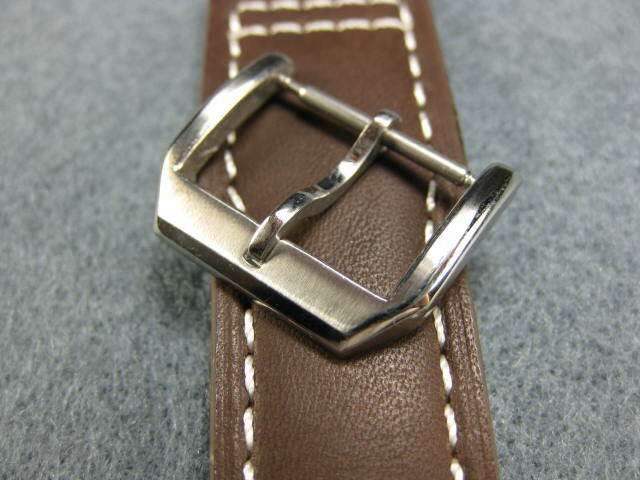 New 16mm Swiss 316L Silver Stainless Tang Buckle for IWC Leather Band Tongue