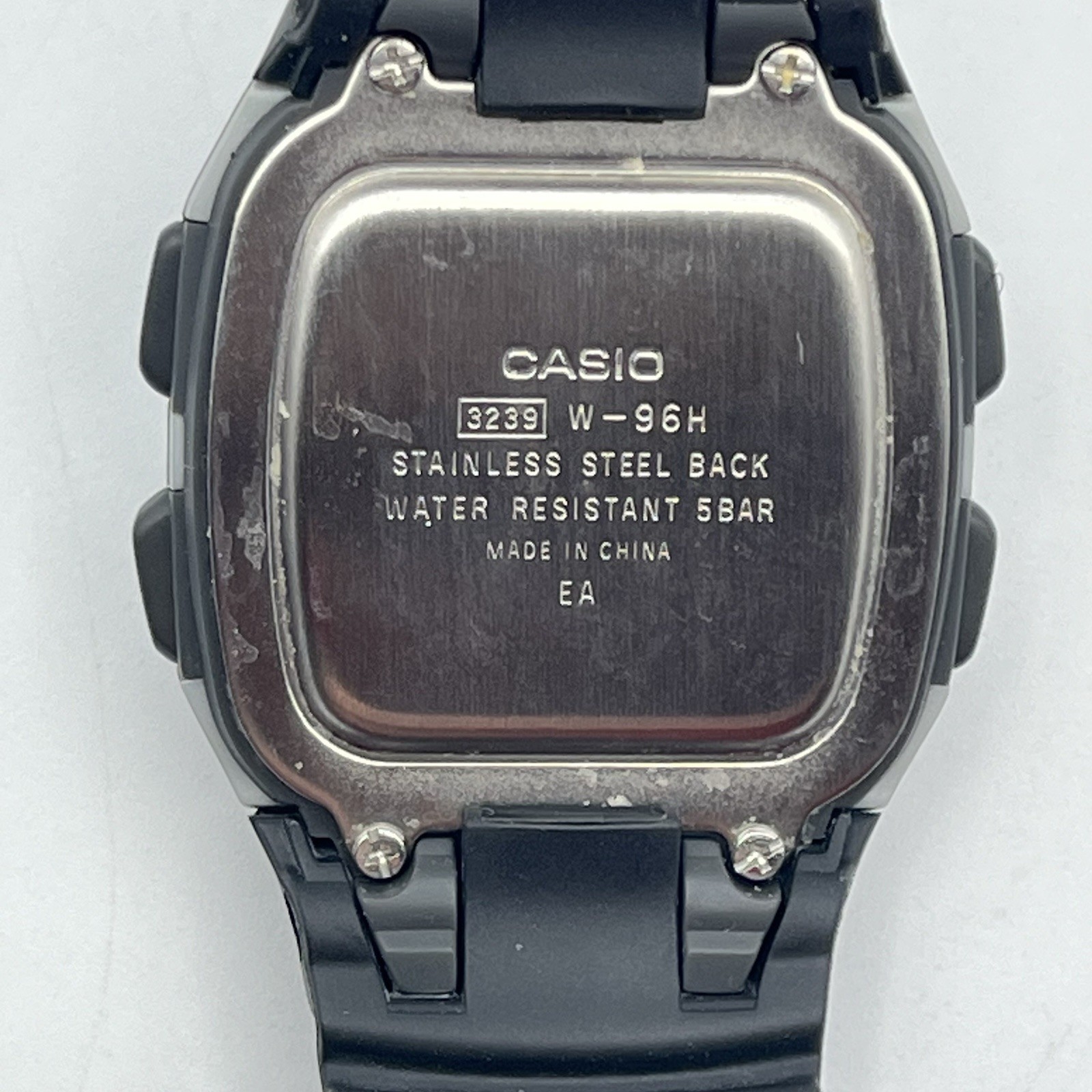 Casio Men/Unisex Wrist Watch – W96H – Bezel Multifunction Alarms – WORKS