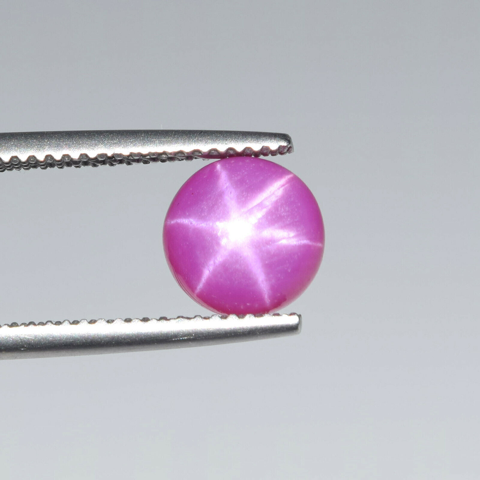 6 Rays Pink Star Ruby Sapphire 4.30 CT Round Cabochon Loose Ring Size Gemstone