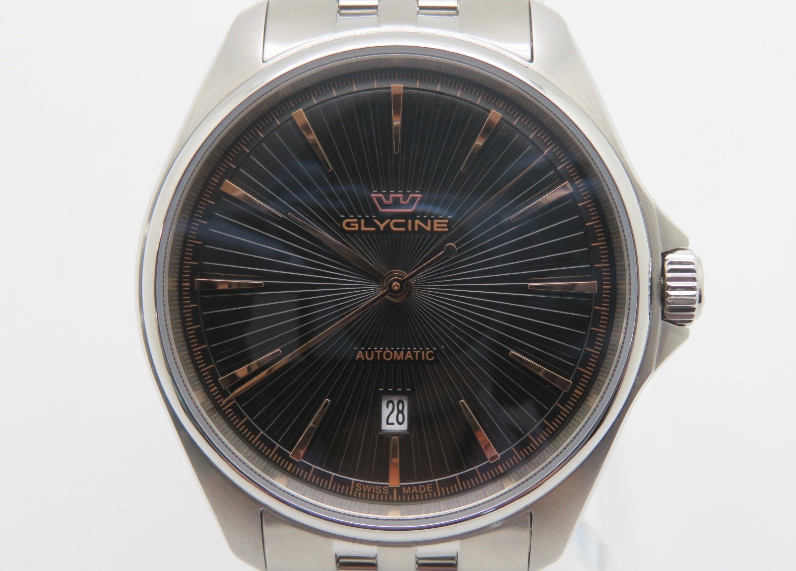 2024 Glycine GL0454 Men’s 43mm Stainless Steel Swiss Automatic Wristwatch