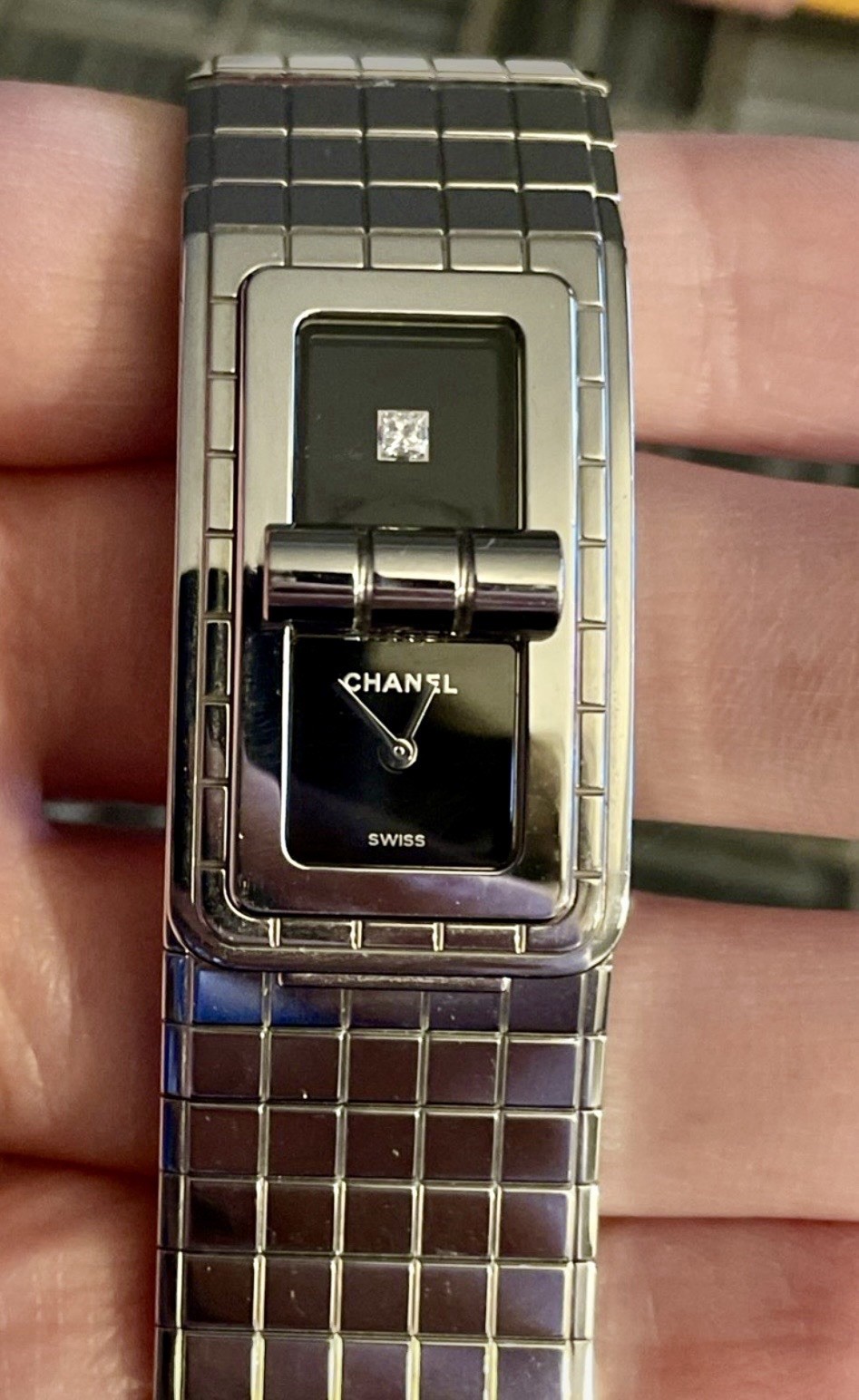CHANEL Code Coco H5144 diamond black Dial Quartz Ladies Watch 6.8 Inches