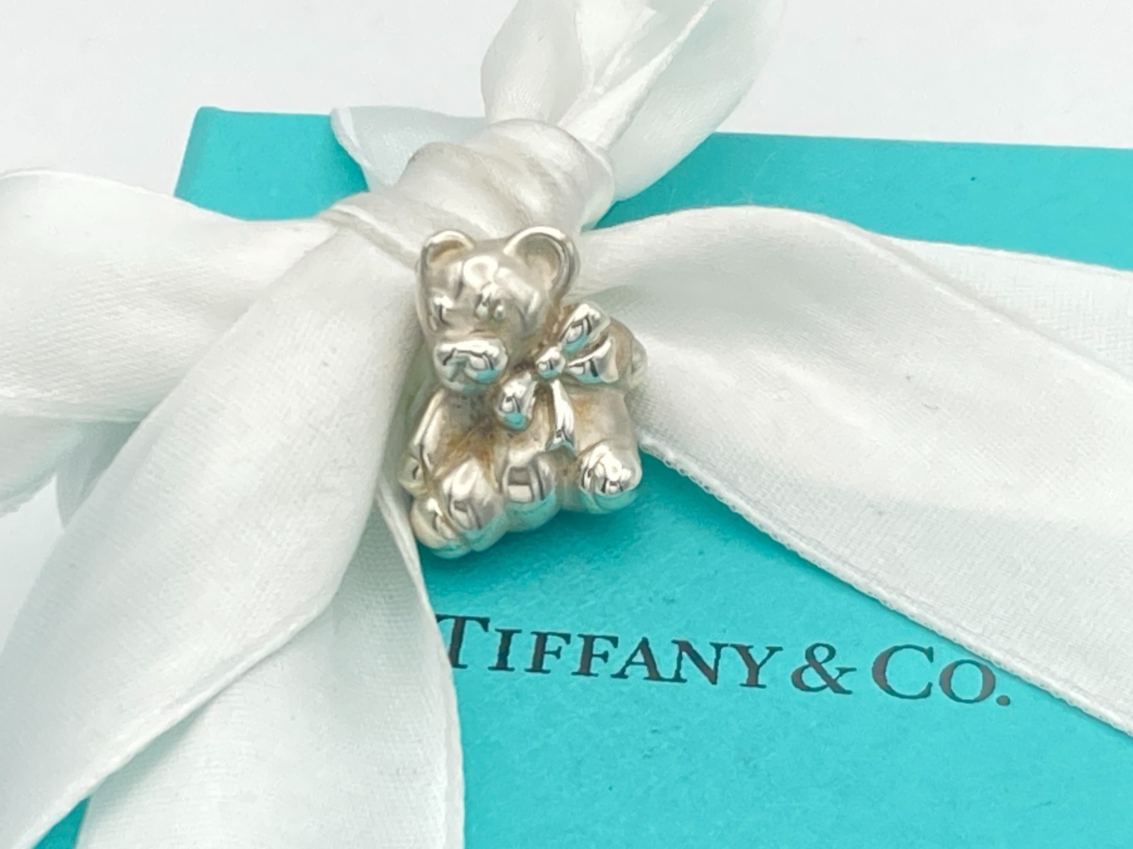 Tiffany & Co. Teddy Bear Necklace Silver 6.4g No Chain