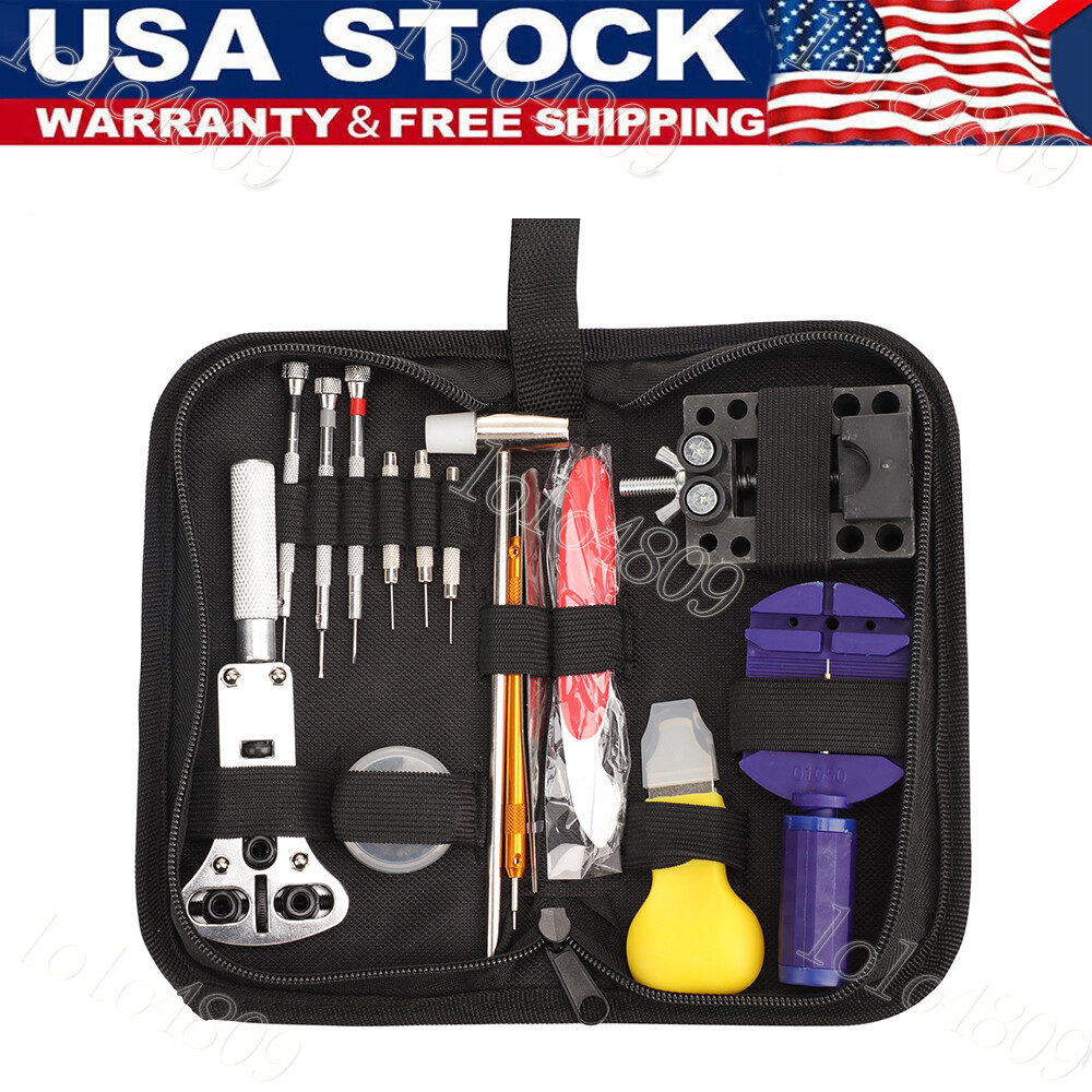 Watch Repair Kit 147 PCS Watch Battery Replacement Tool Kit Watch Remover Tool