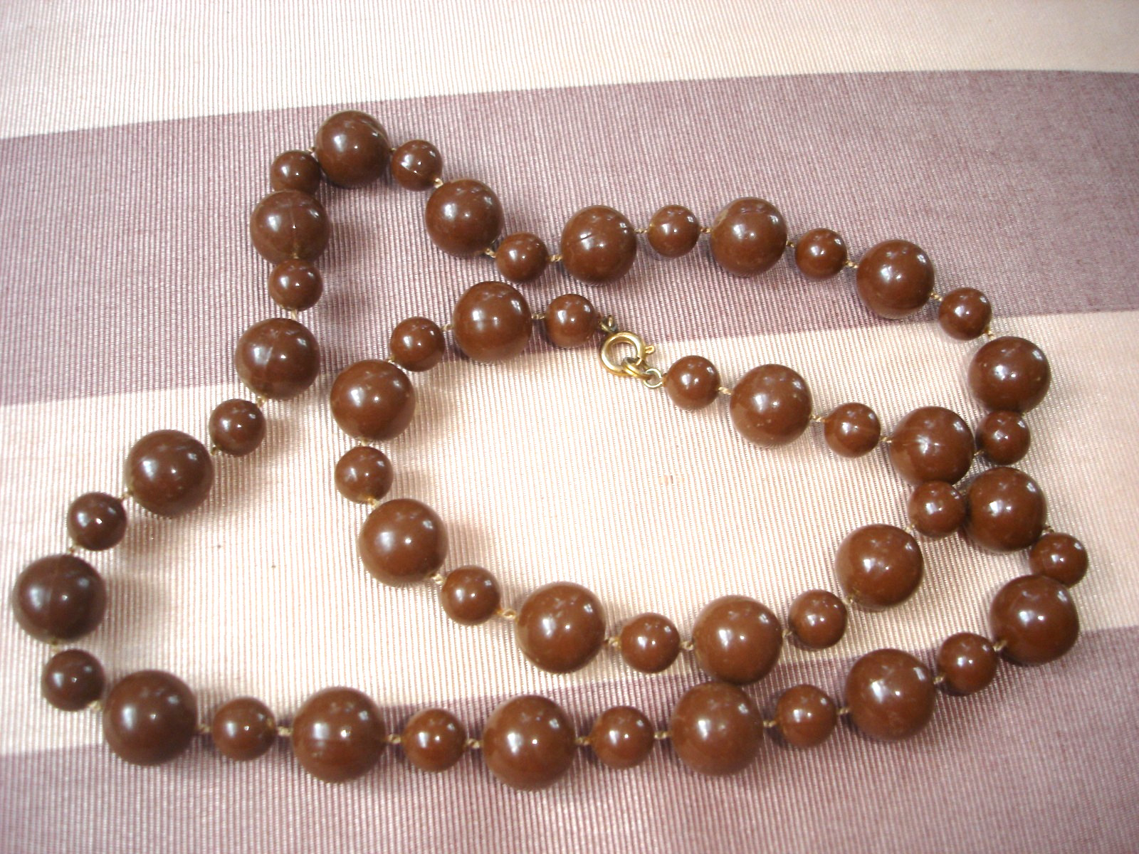 Vintage LOT 9 BEAD Necklaces- Multicolor, Blue, Brown, Black & White-Some Chunky